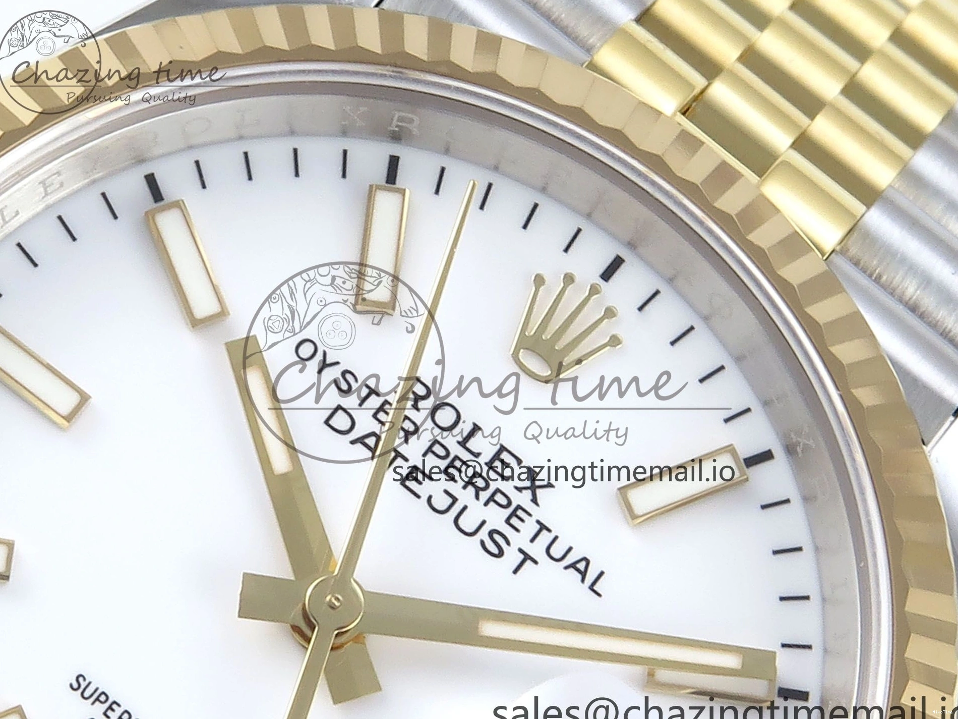 MiroTime 0126 DateJust 36 126233 EWEF Best Edition White Dial Stick Marker on SS YG Jubilee Bracelet A Affordable 618